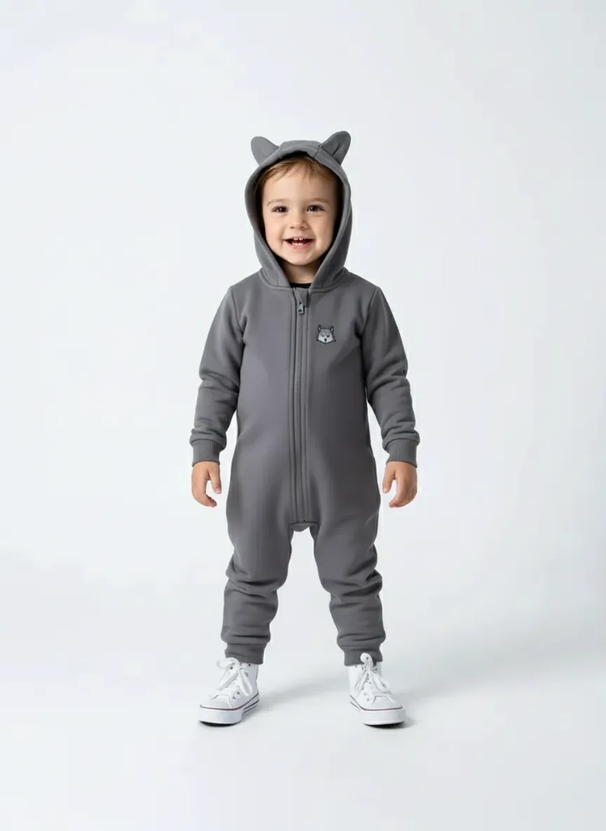 Комбинезон Лапушка 5055ф серый - фото 6