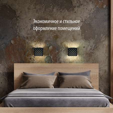 Светильник РЭМО настенный в стиле LOFT РЭМО CUBE DARK