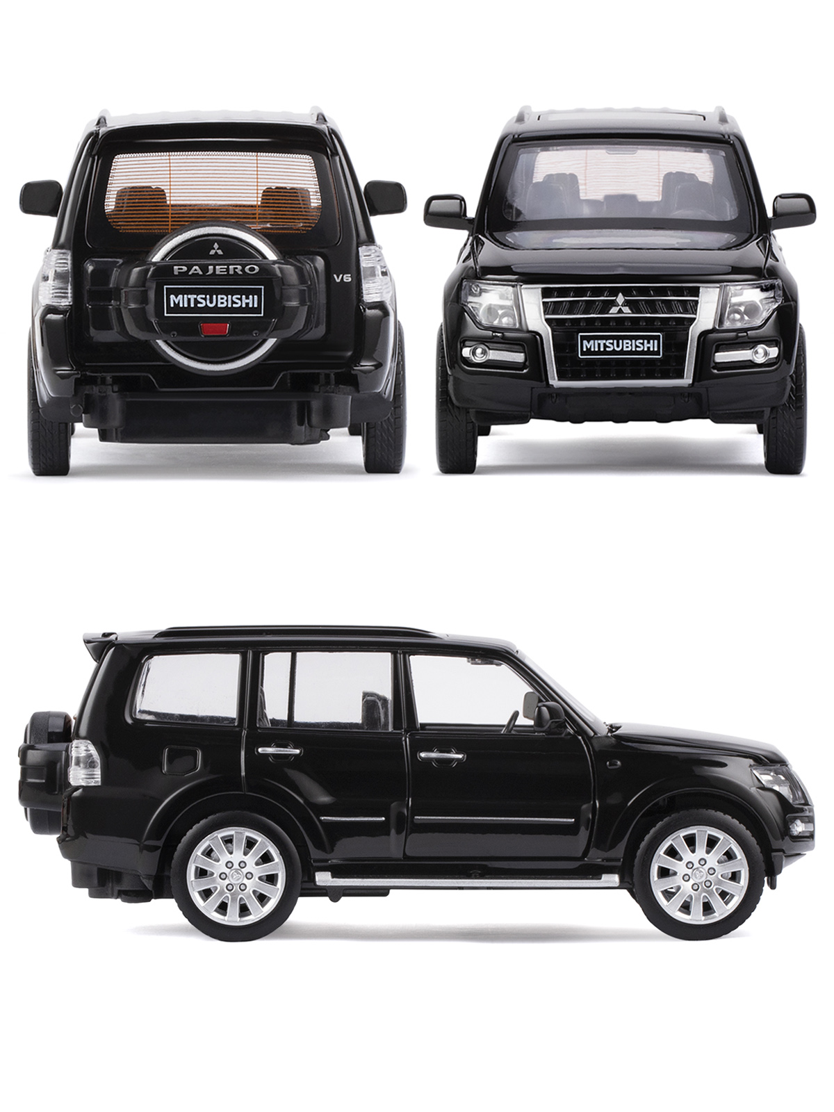 Внедорожник АВТОпанорама Mitsubishi Pajero 4WD Turbo 1:33 JB1251431 - фото 6