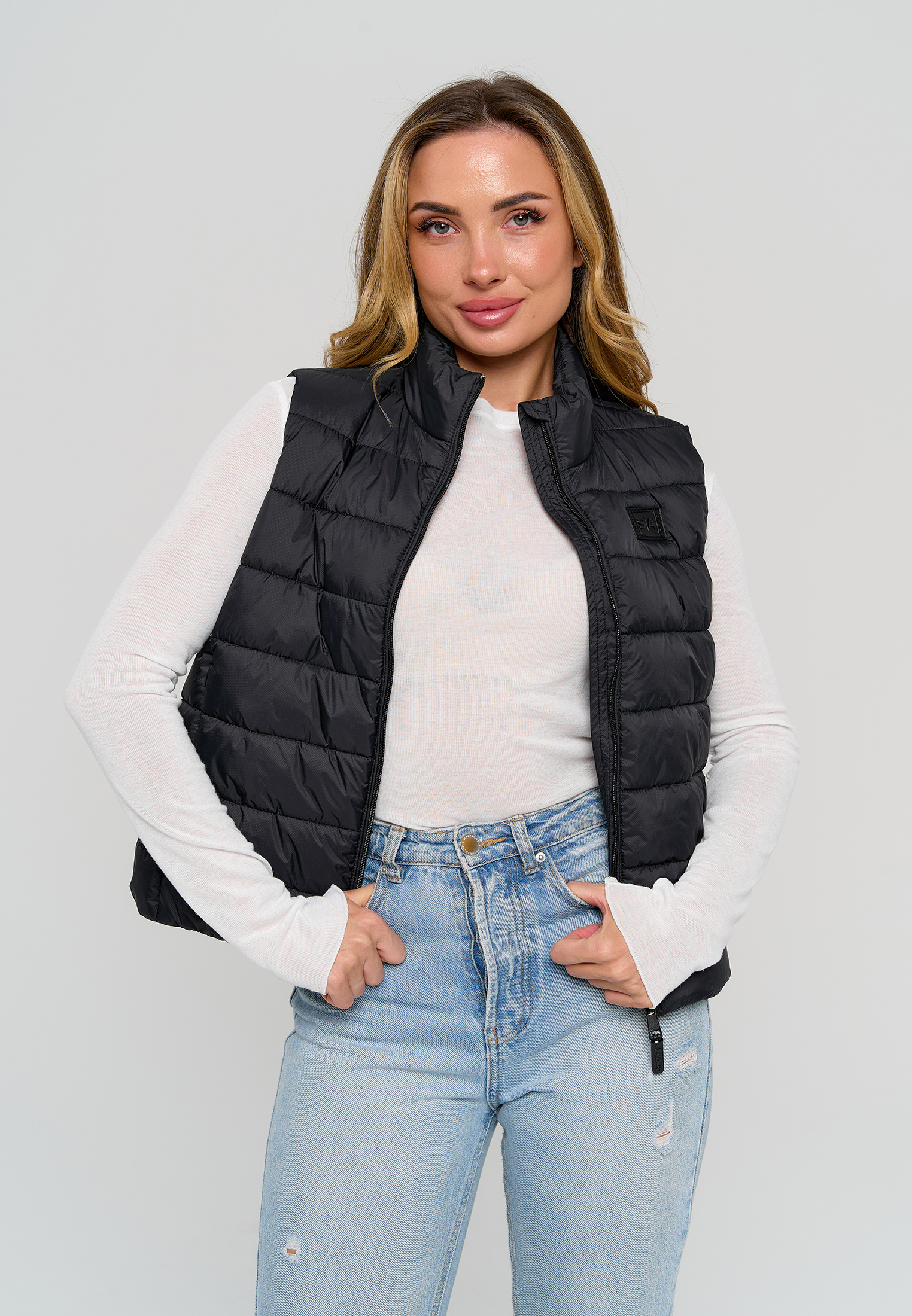 Жилет Stylish AMADEO AV-8508-черный - фото 12