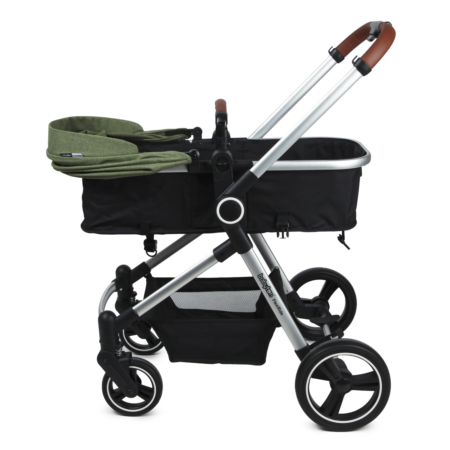 Коляска трансформер Babyton FlexiRide Black-Green - фото 13