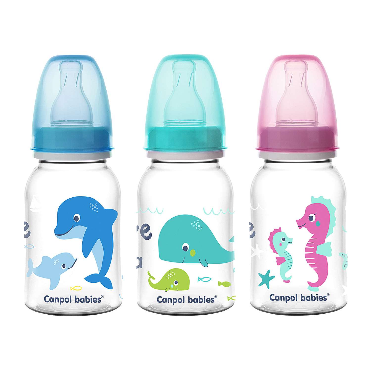 Бутылочка Canpol Babies 120 мл в ассортименте - фото 1