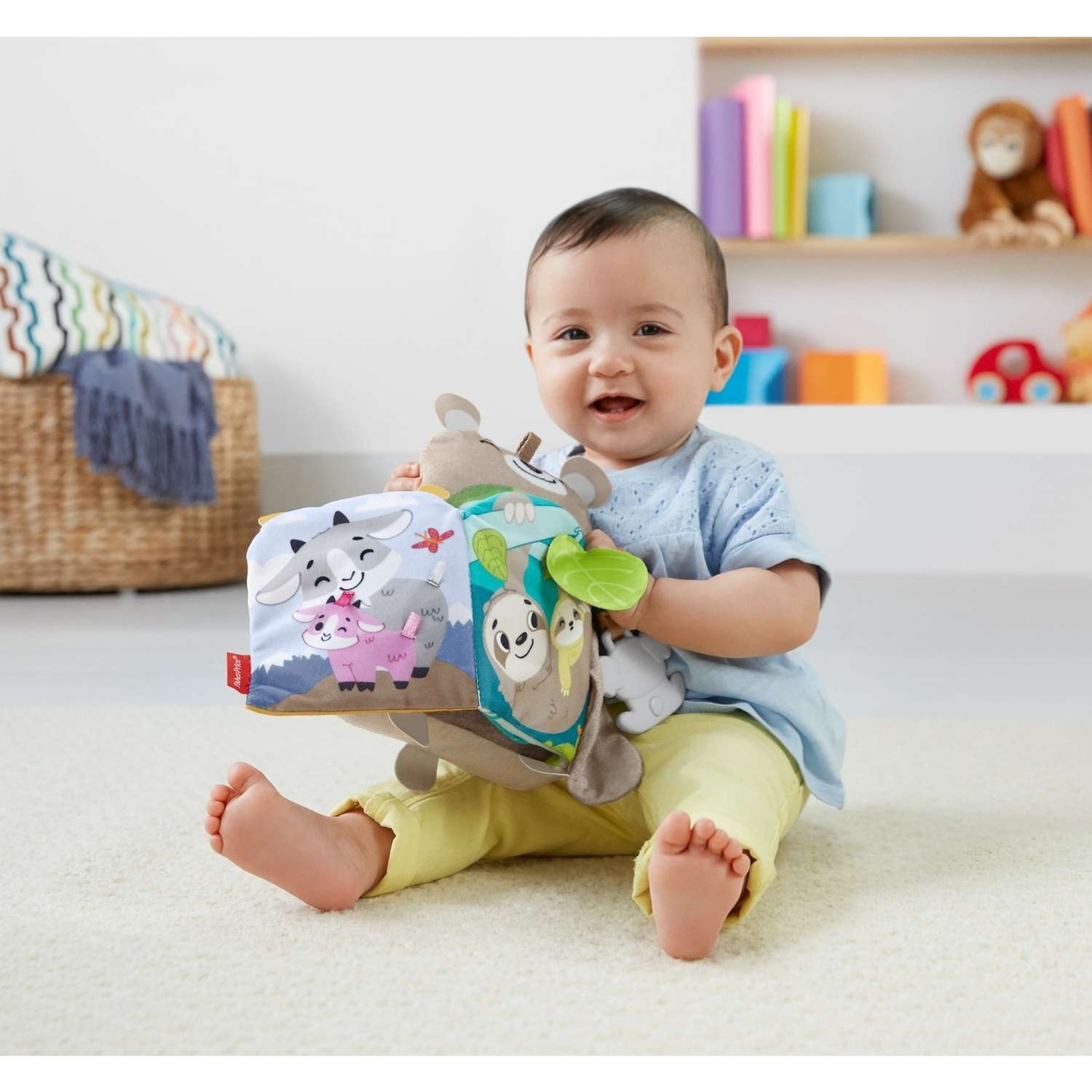 Игрушка Fisher Price Книга обучающая мягкая GJD37 - фото 13