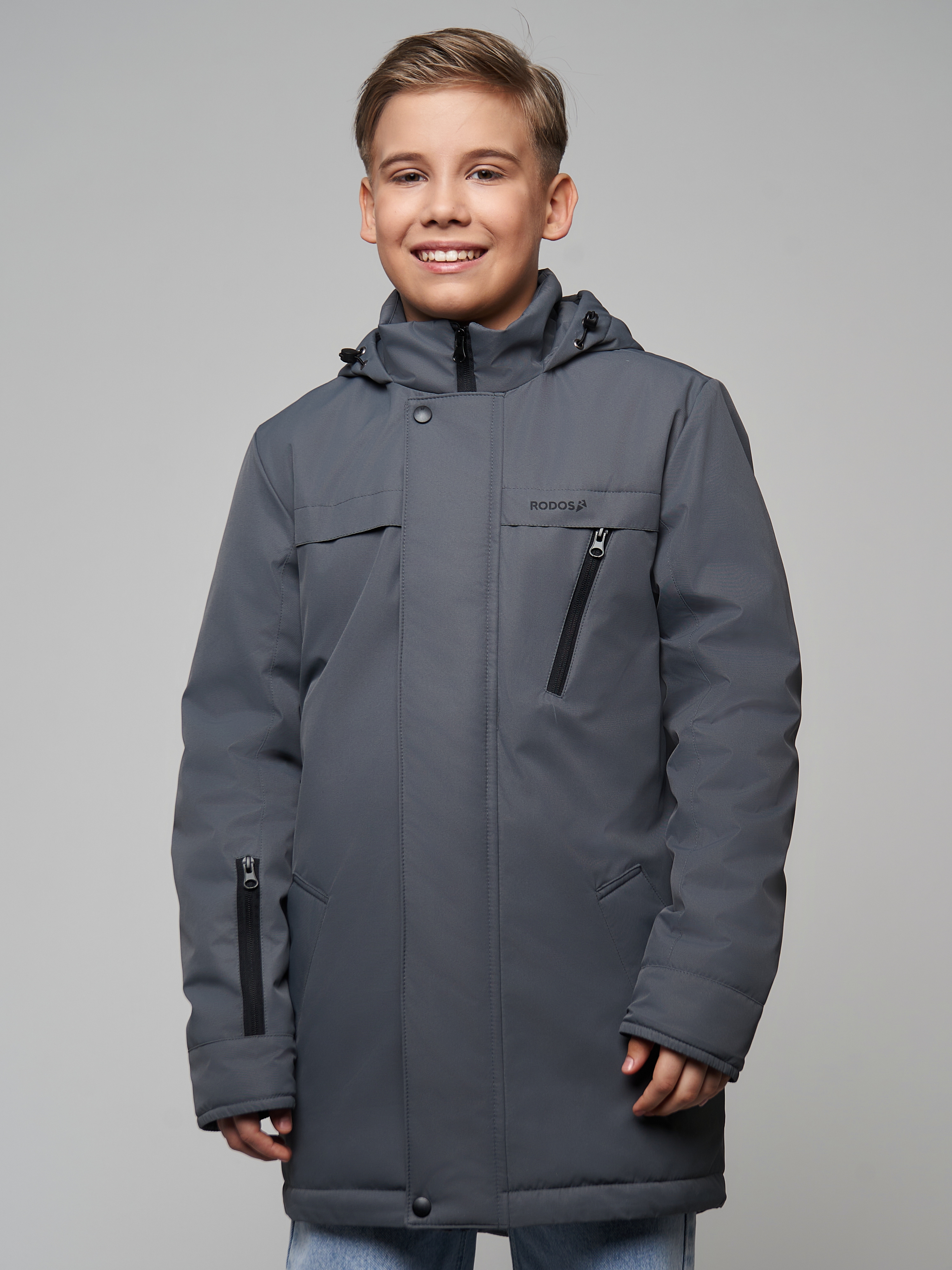 Парка RODOS М-305/серый - фото 1