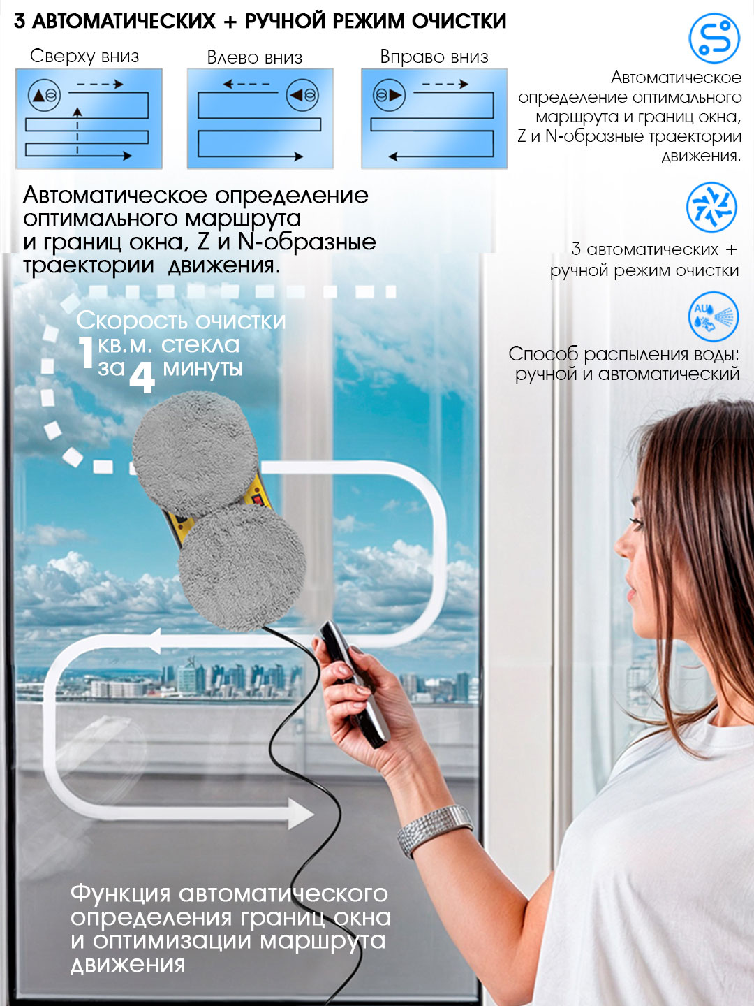 Робот-мойщик ENDEVER SkyClean 104 - фото 4