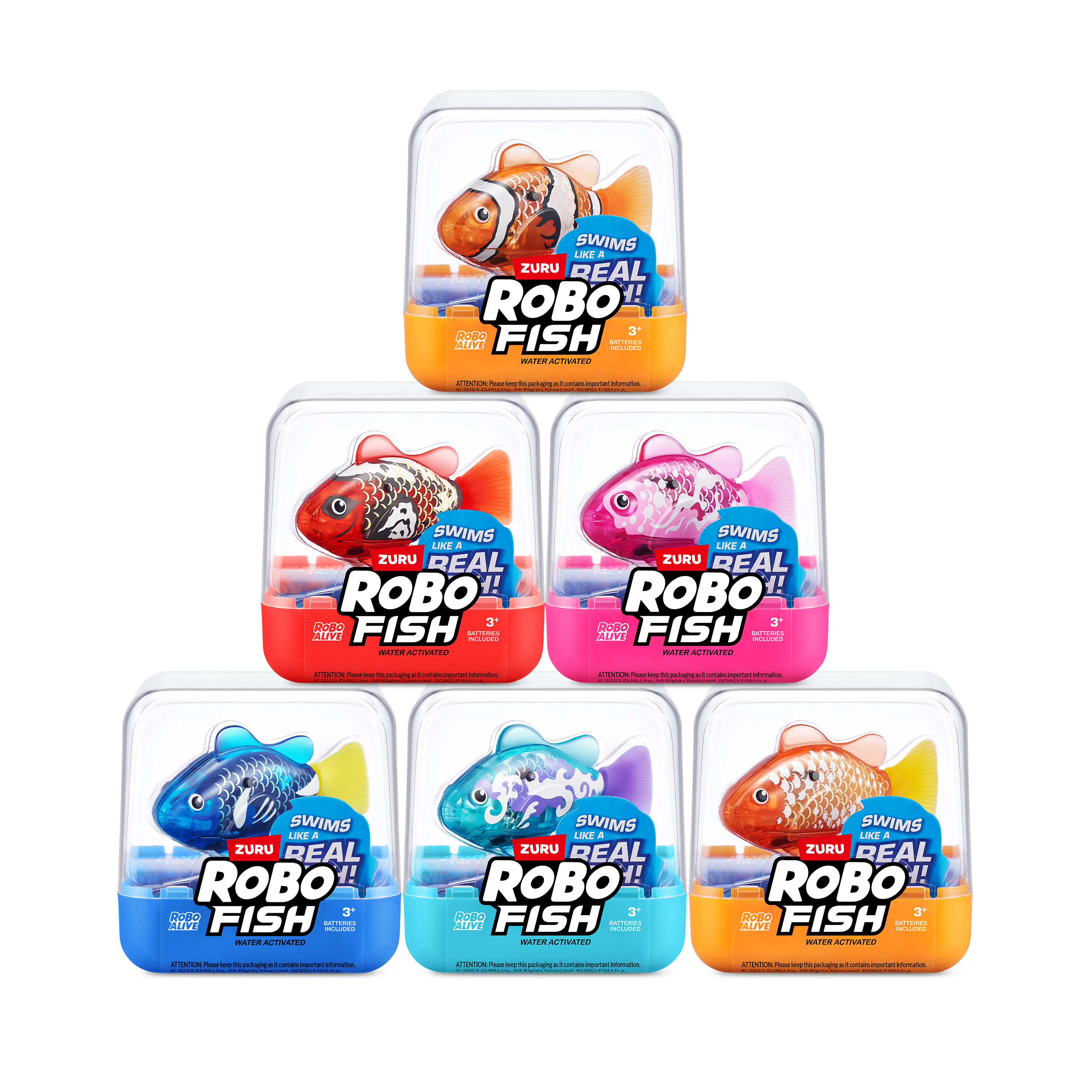 Фигурка Zuru ROBO ALIVE Robo Fish Рыбка плавающая в ассортименте - фото 1