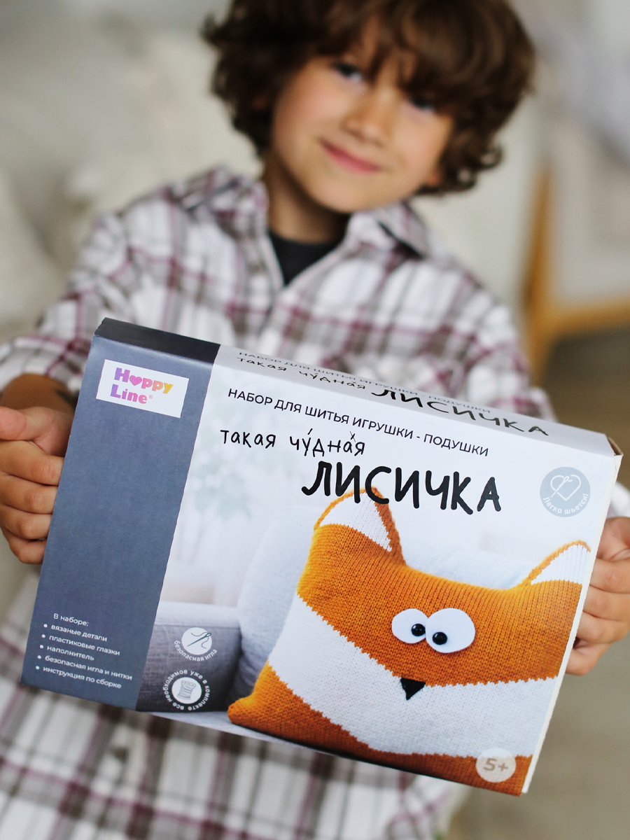 Набор для творчества HappyLine шитье Лисичка игрушка-подушка - фото 4