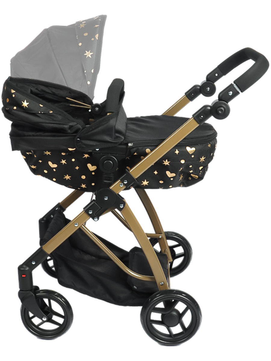 Коляска-люлька для кукол Рыжий кот 9643-GN - фото 3