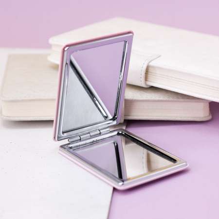 Зеркало карманное iLikeGift Mermaids pink с увеличением