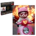 Алмазная мозаика Феникс + Кот на мопеде