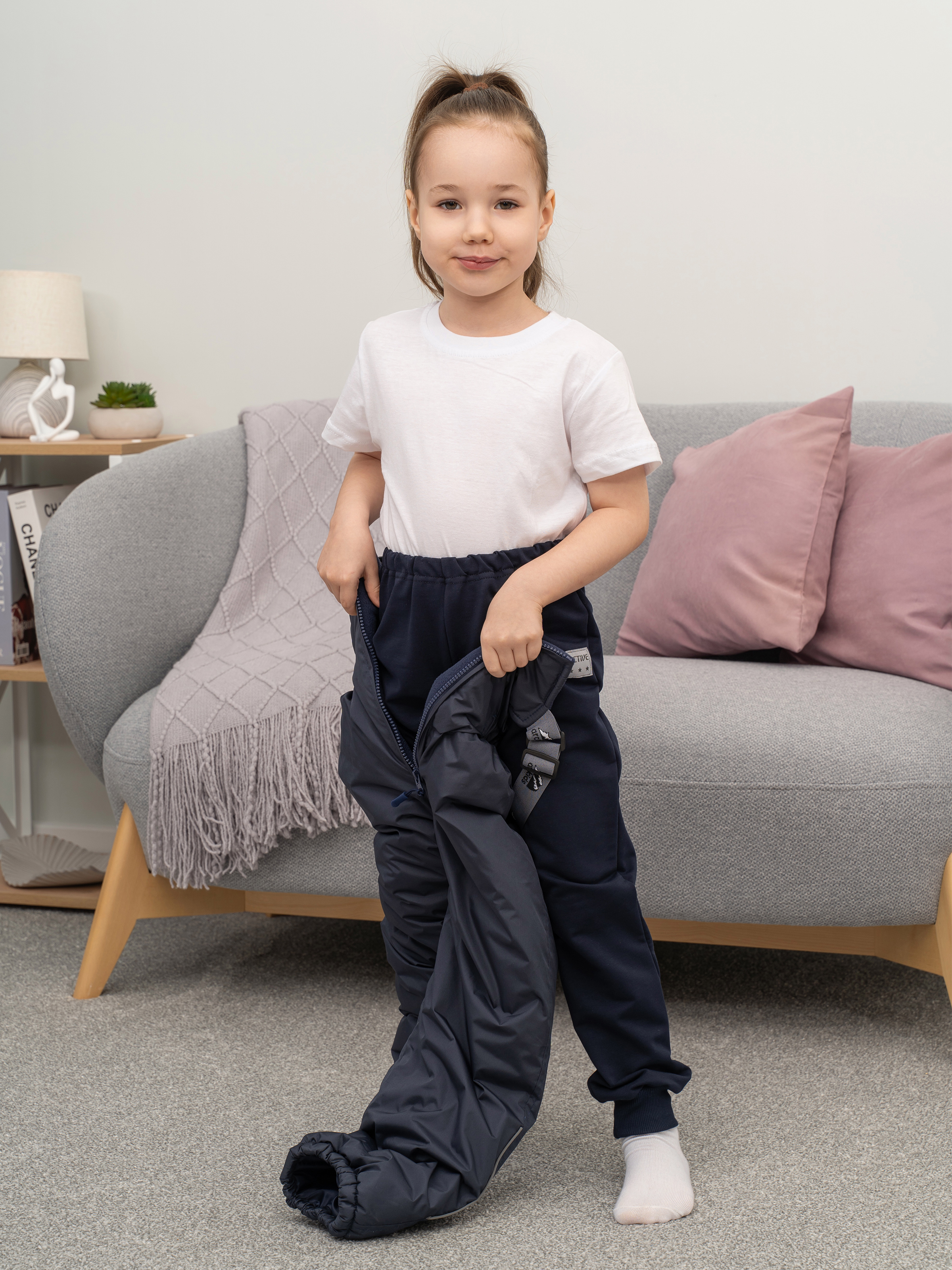 Брюки Утенок 445н т.синий - фото 12