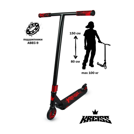 Трюковой самокат Kreiss двухколесный