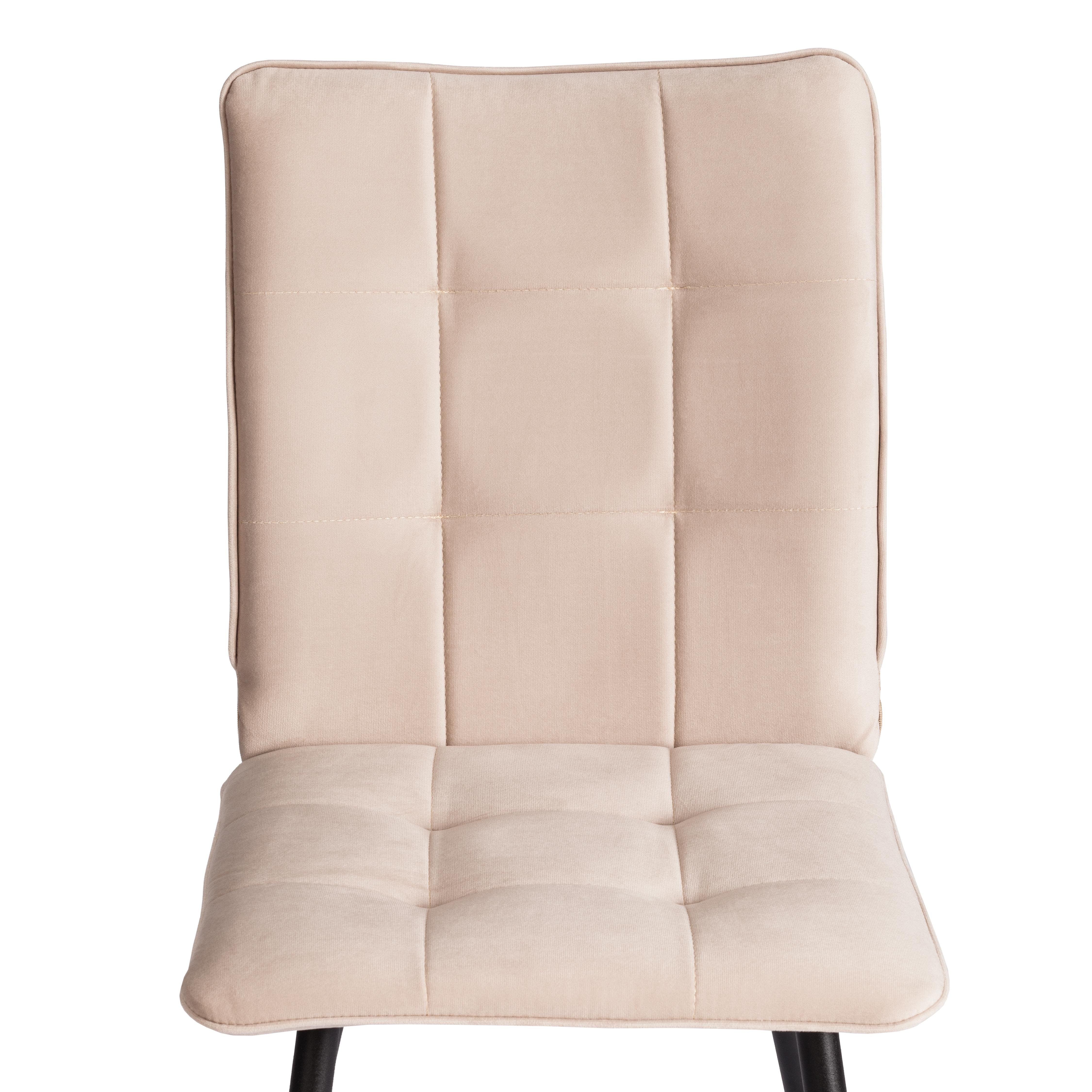 Стул TETCHAIR Bari LT велюр бежевый 2 шт. - фото 17