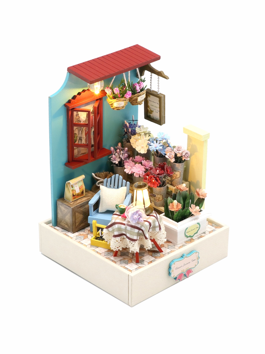 Конструктор Hobby Day Румбокс Цветочный на углу сборная игровая модель - фото 1