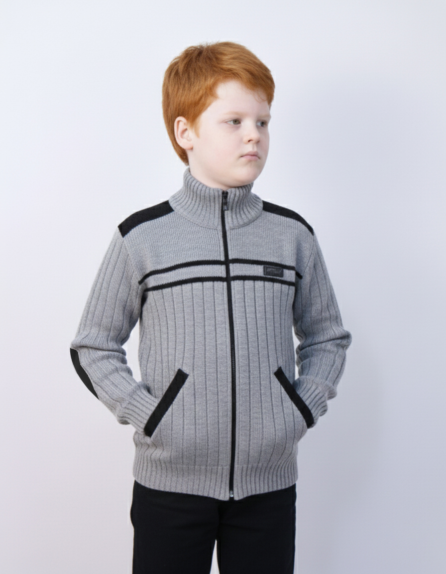 Кардиган AS TEKS VIT-001/ серый - фото 4