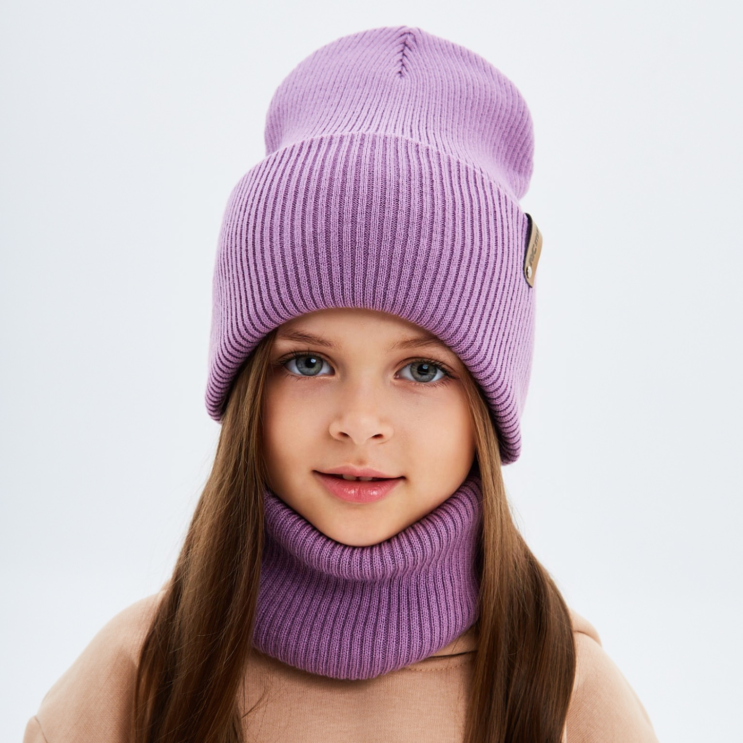 Шапка и снуд KUBRIO KU-H-72-lopataG-Purple - фото 4