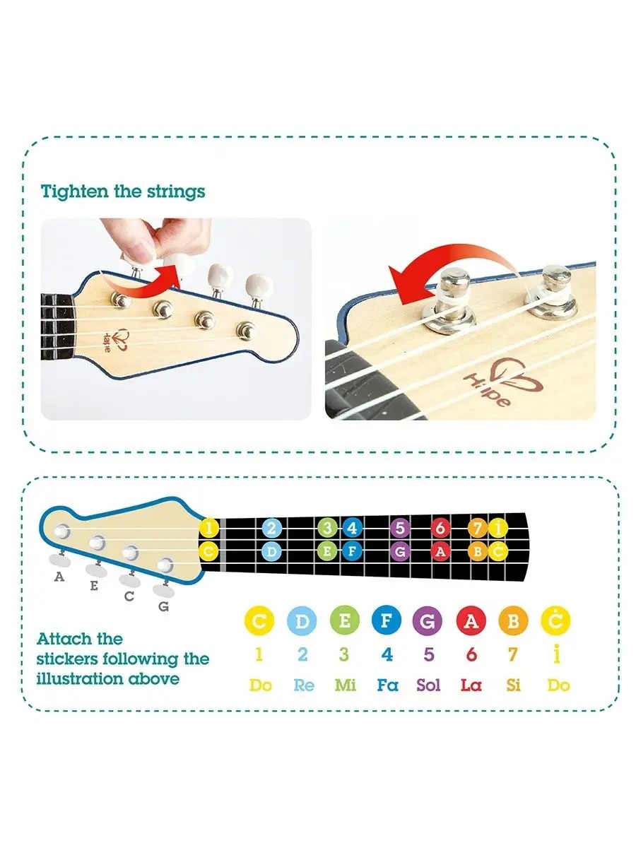 Игрушка музыкальная Hape Гитара музыкальная гитара - фото 9