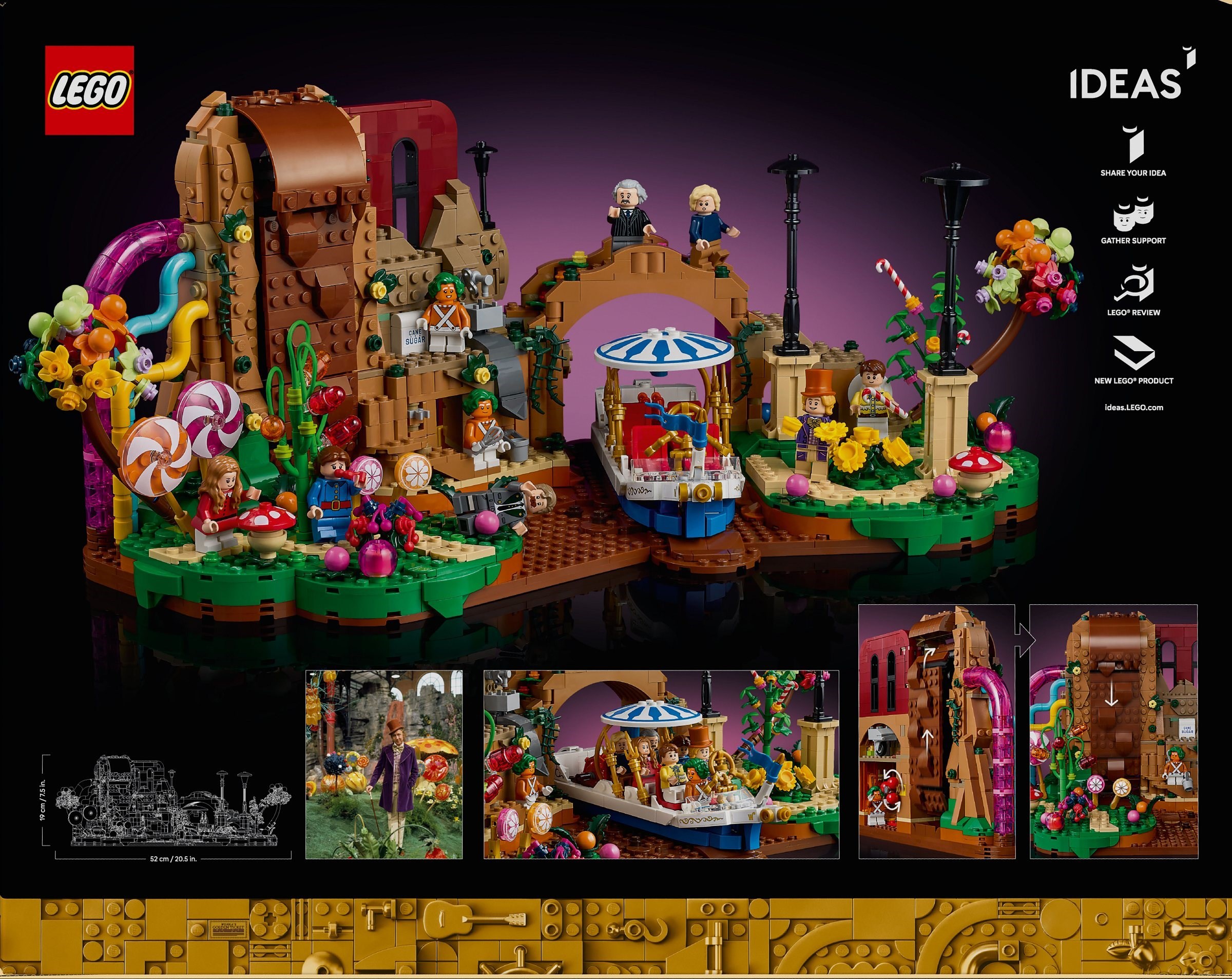 Изображение товара Конструктор LEGO Ideas Вилли Вонка и шоколадная фабрика 2026 года