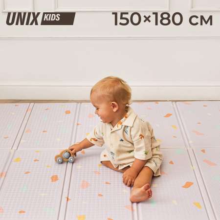Детский складной коврик UNIX Kids Grey 150 x 180 см 1 шт.