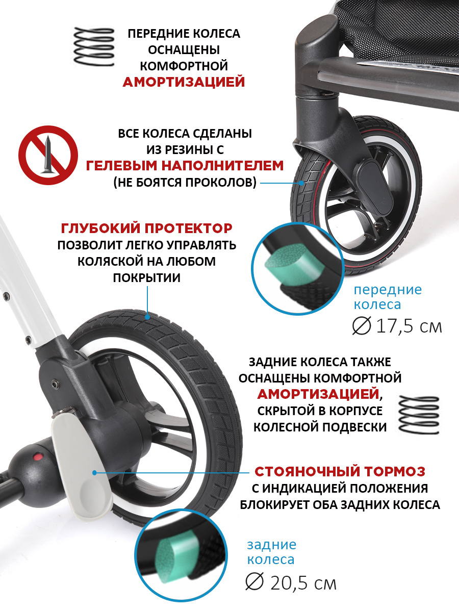 Коляска прогулочная DEAREST 819 PLUS малахитовый - фото 16