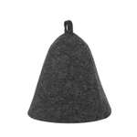 Шапка банная ГлавБаня войлок серый