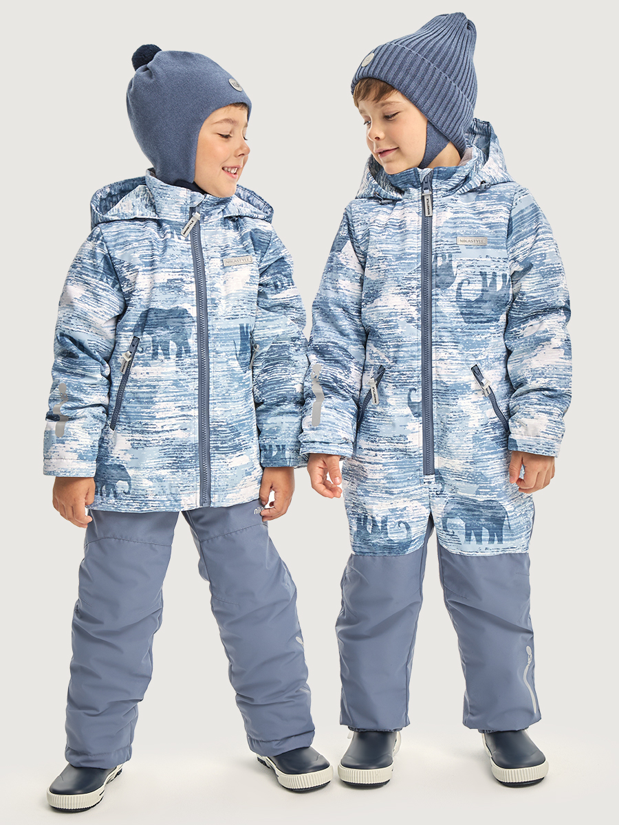 Комбинезон NIKASTYLE 8м1326 деним/серый - фото 9