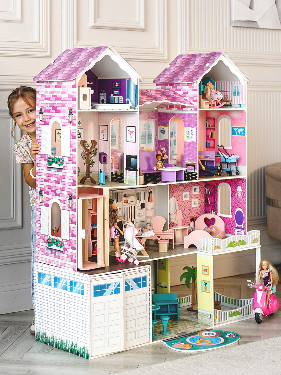 Домик для кукол PAREMO 134 см с мебелью PD318-17 - фото 2
