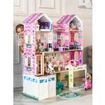 Домик для кукол PAREMO 134 см с мебелью