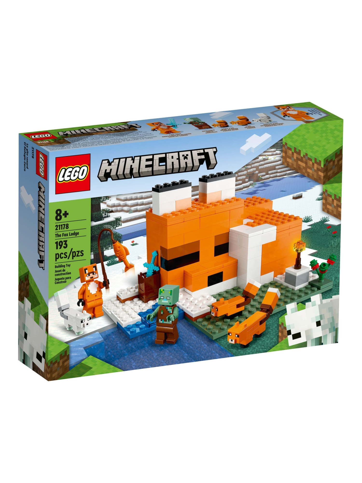 Конструктор LEGO Minecraft Лисья хижина 193 дет. - фото 1
