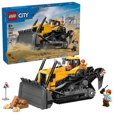 Конструктор LEGO City Желтый бульдозер блочный
