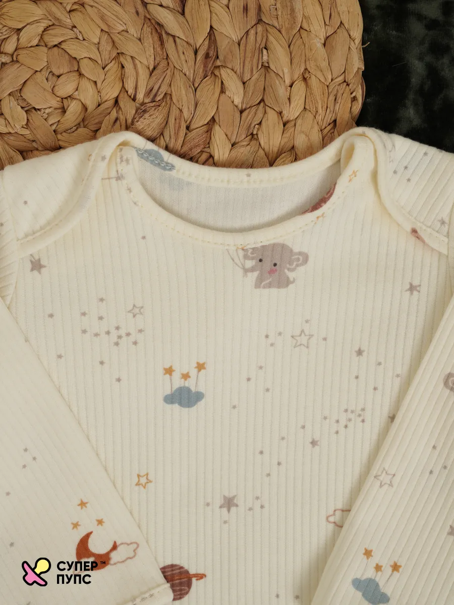 Боди 3 шт Супер Пупс нбр/3пр/бд/sk20/полоска/сон - фото 26