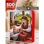 Пазл Рыжий кот Славянское Матрёшки 500 эл.