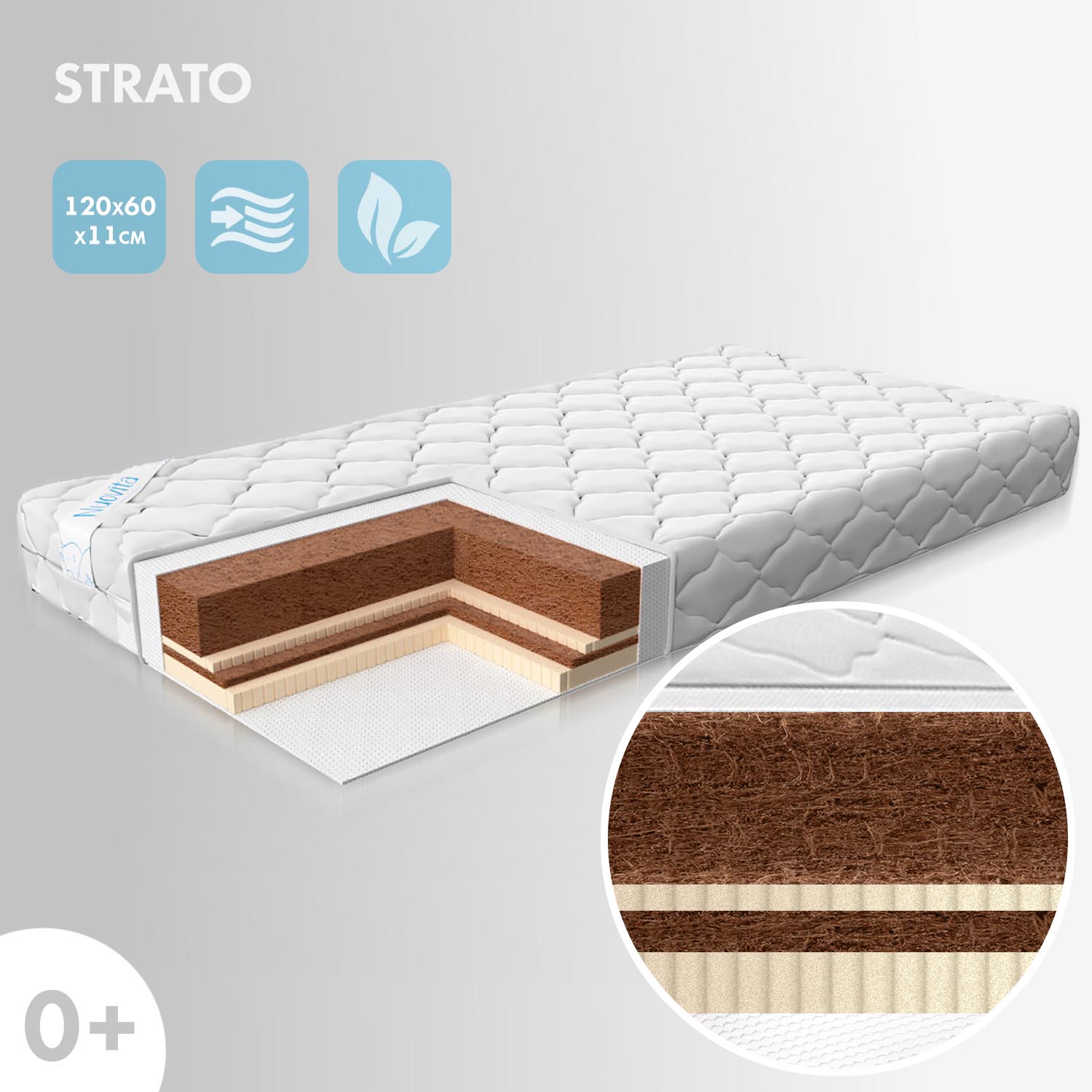 Матрас Nuovita Strato 120х60 - фото 2