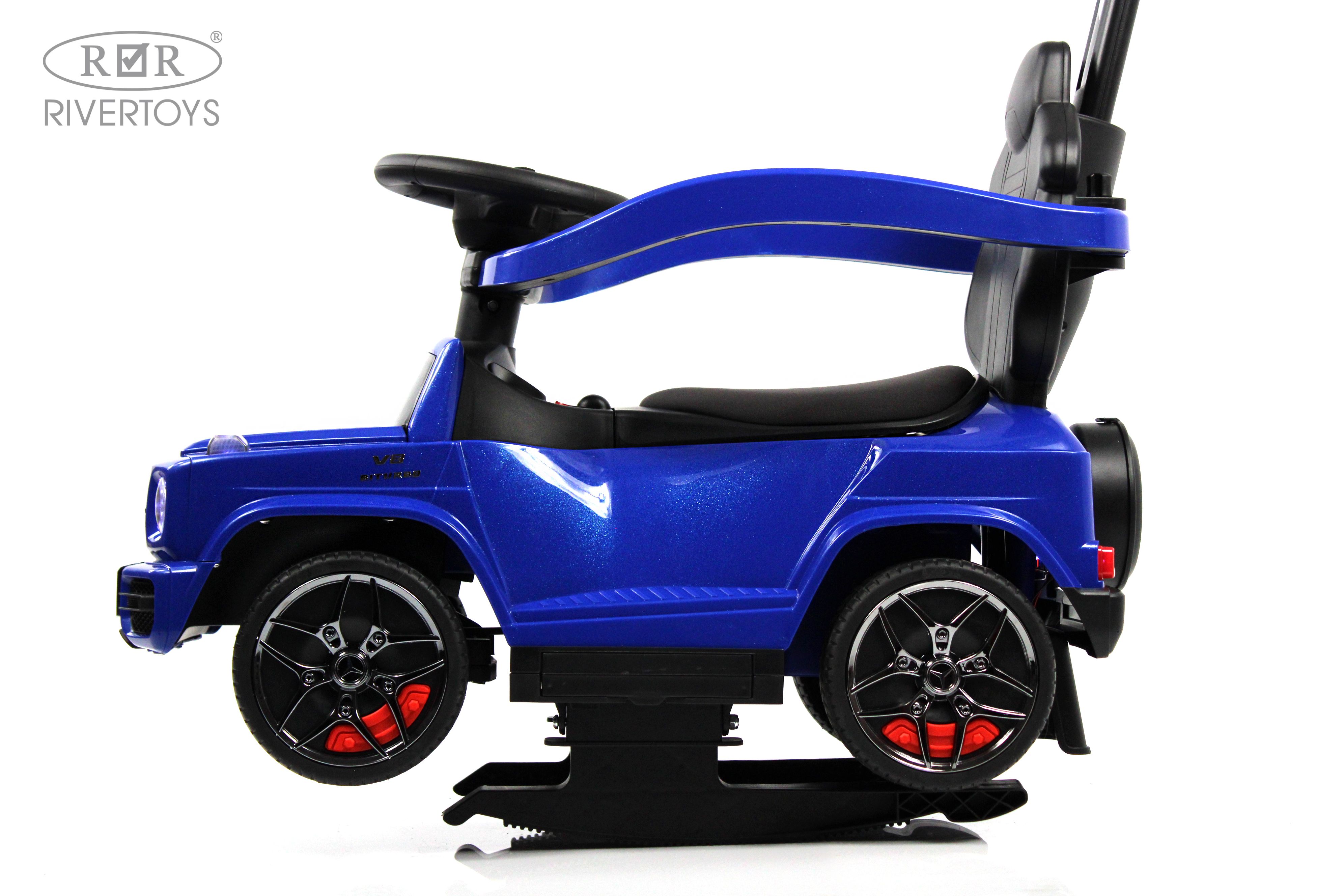 Каталка RIVERTOYS Mercedes-Benz G63 Blue Diamond синий - фото 22