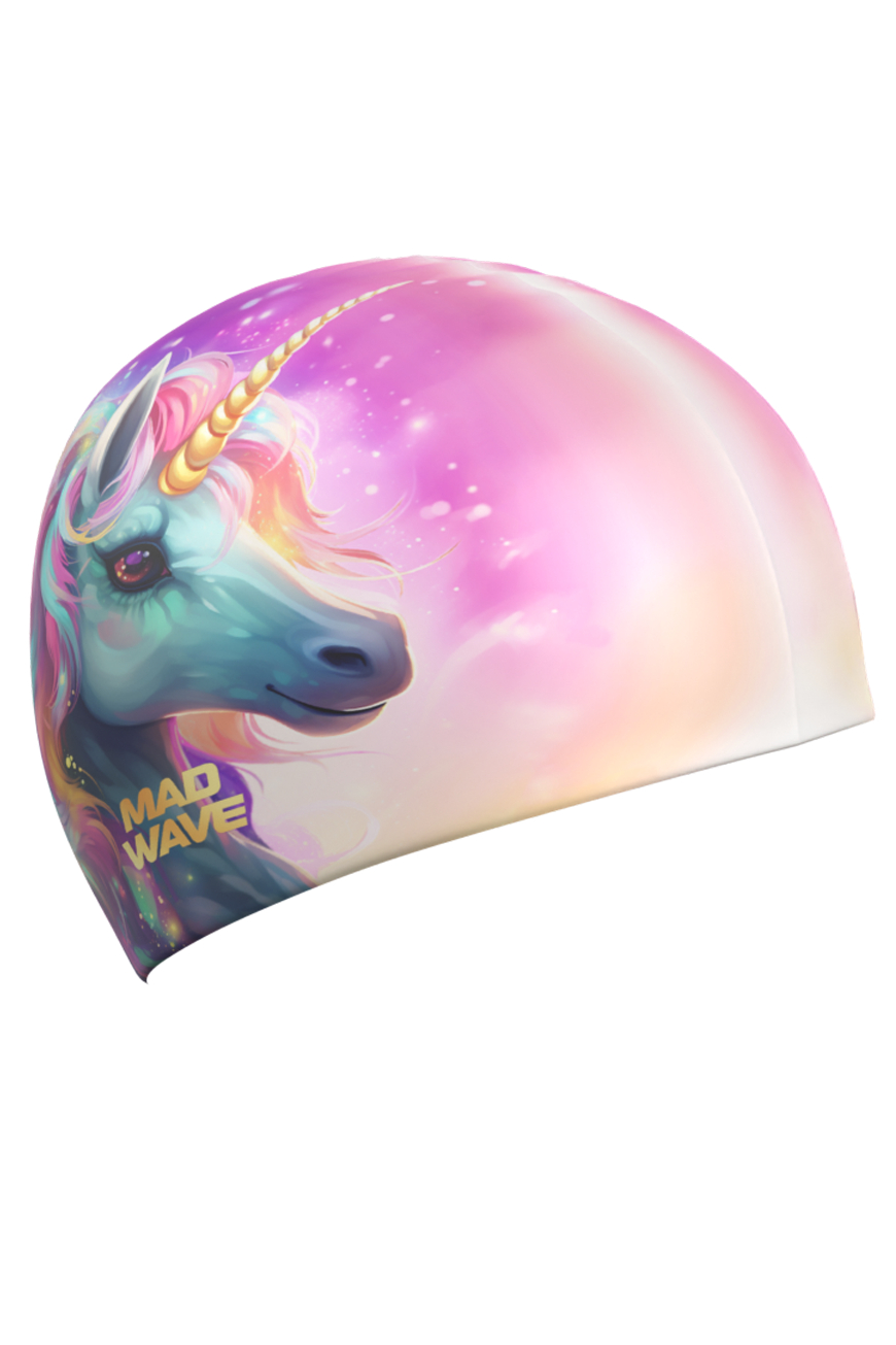 Шапочка в бассейн Mad Wave Unicorn HQ - фото 1