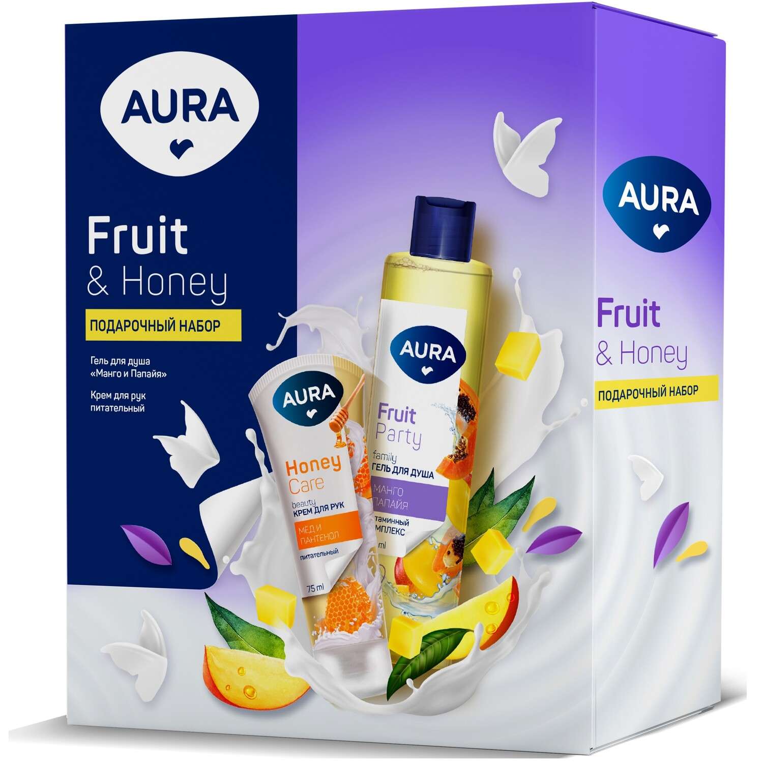 Набор средств AURA гель для душа+крем для рук - фото 1