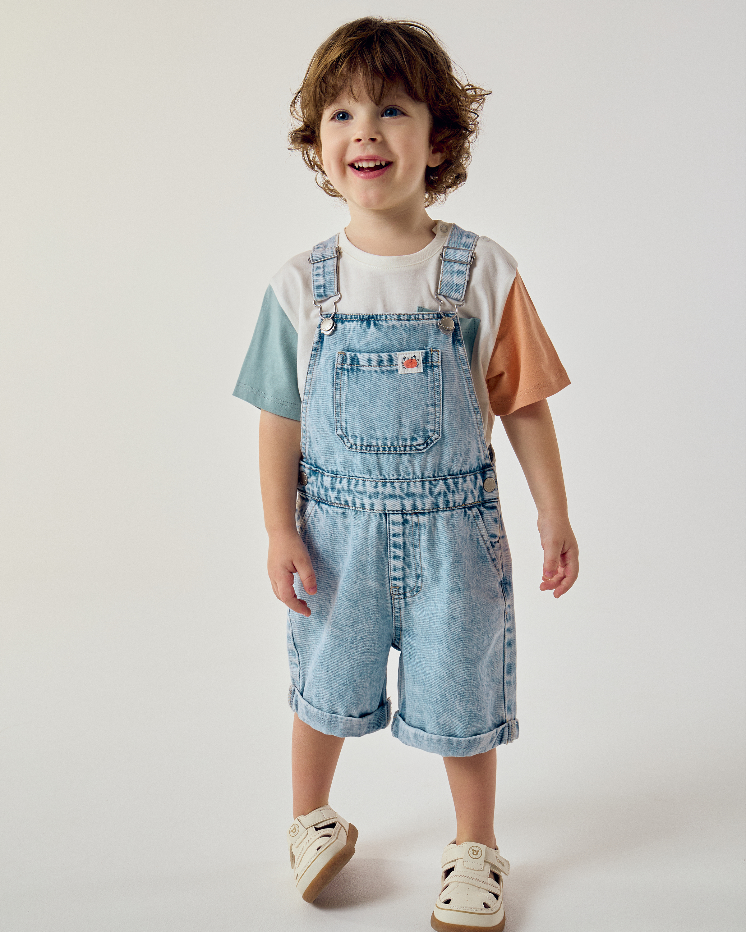 Изображение товара BabyGo Джинсовый полукомбинезон 92 для мальчика