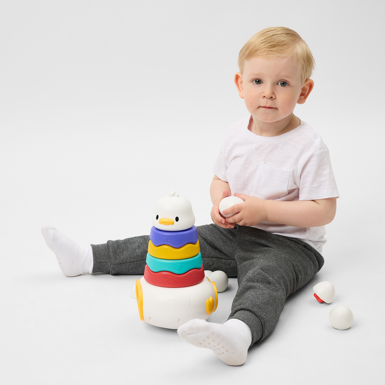 Игрушка BabyGo неваляшка Уточка - фото 2