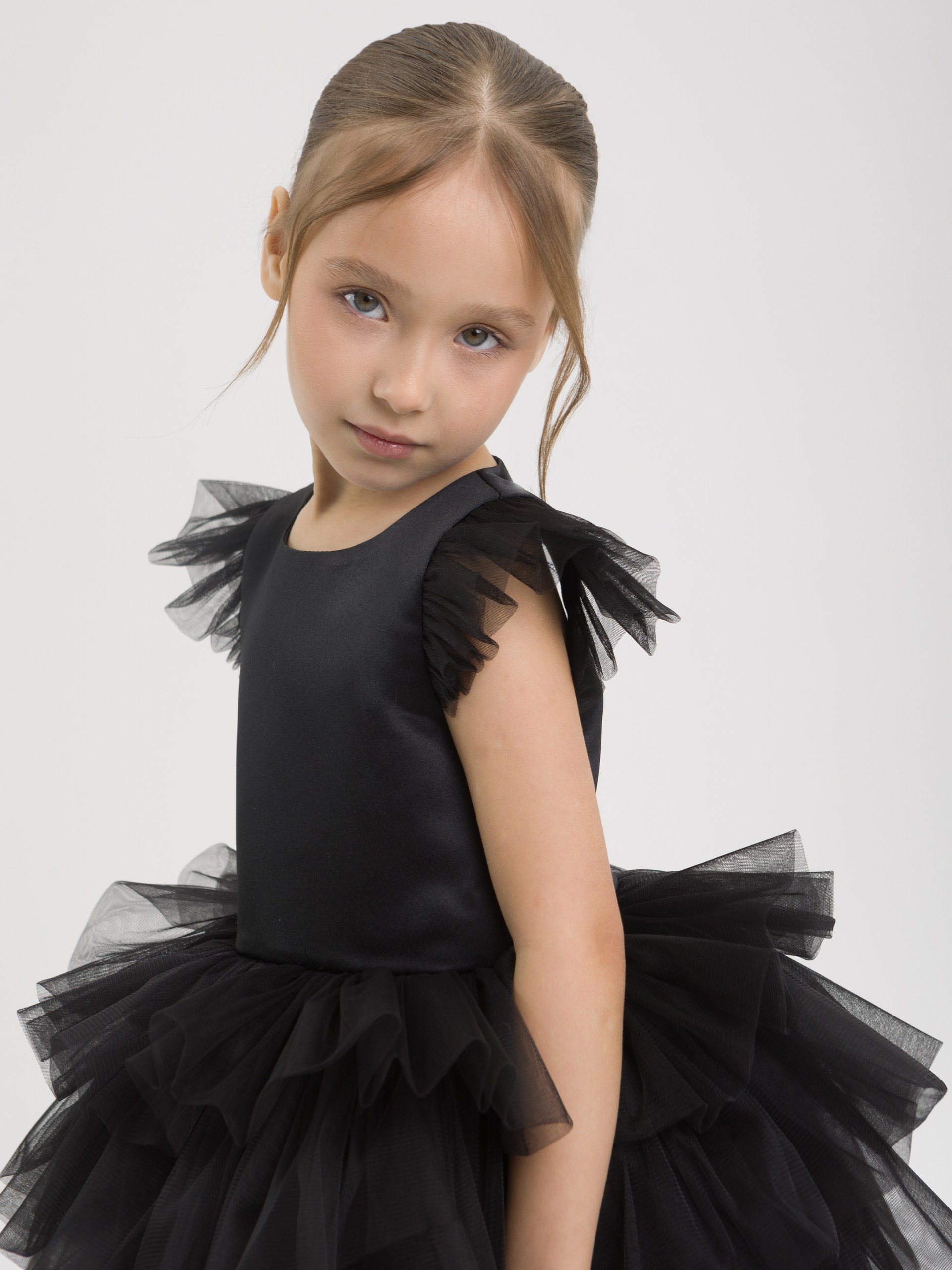 Платье LELUkids 1231.24_зефирка_черный - фото 13