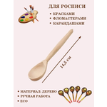 Ложка деревянная чайная ТЕБЕ ИГРУШКА Ложка деревянная чайная