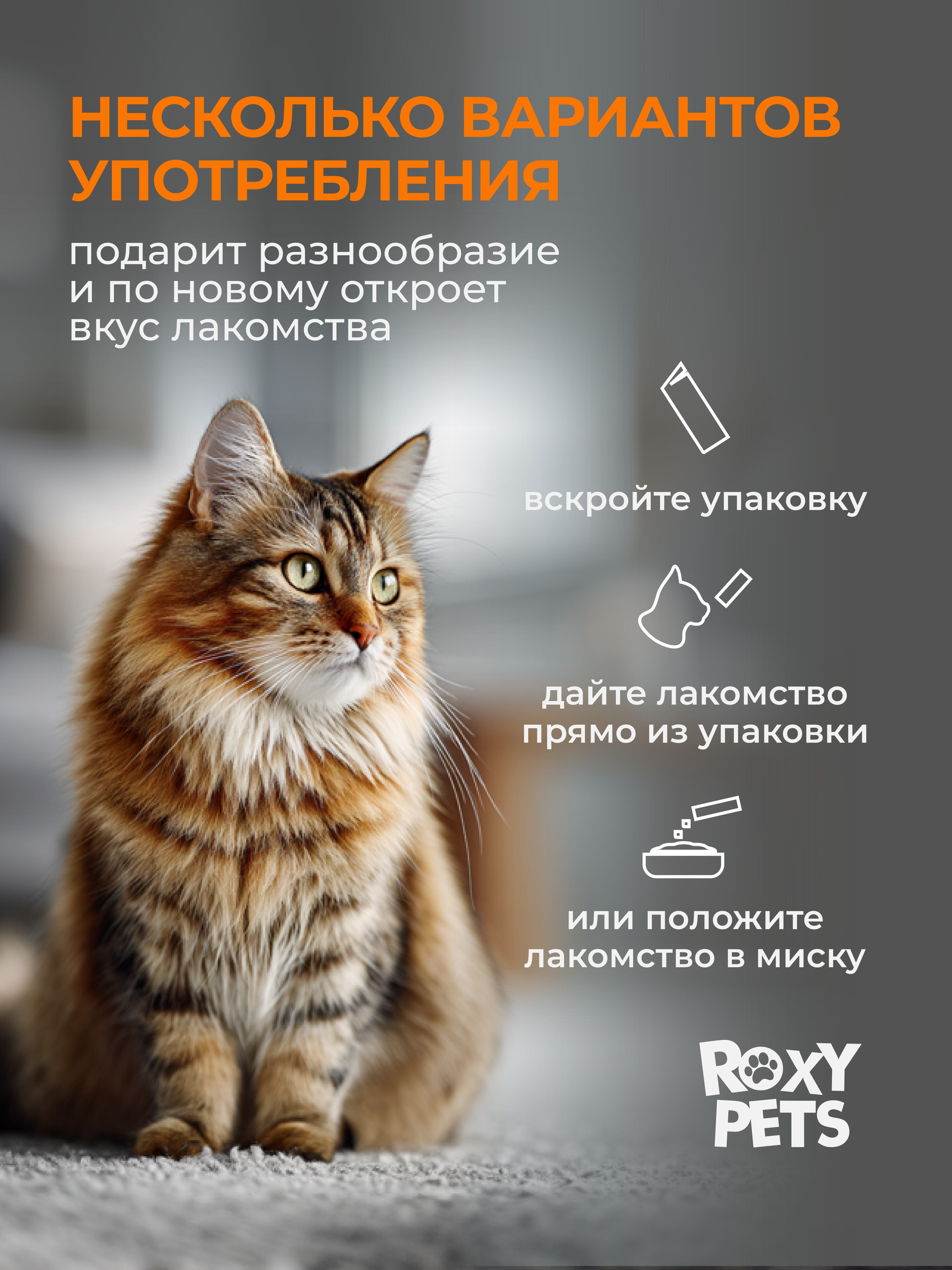 Крем-суп для кошек и котят всех пород ROXY PETS филе карельского лосося и лососевого масла 2уп из 10шт - фото 8