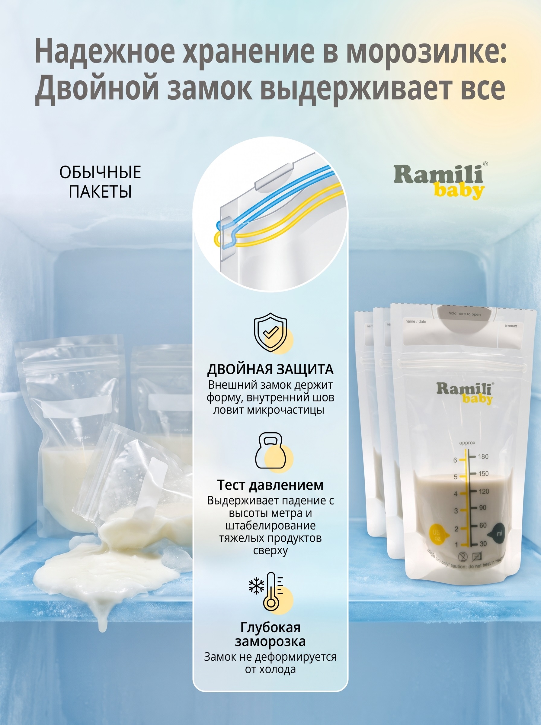 Пакеты для грудного молока Ramili 30 шт. - фото 6