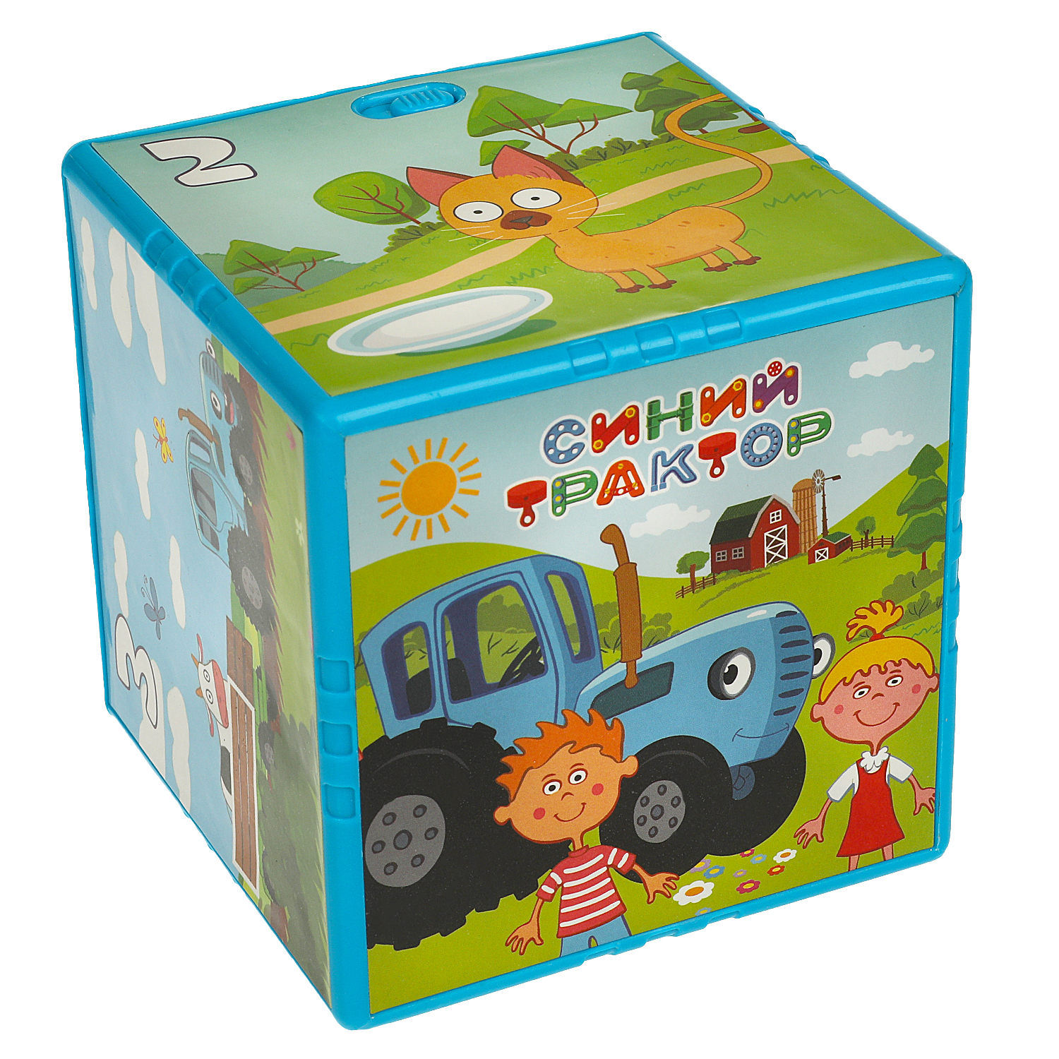 Игрушка УМка кубики Синий трактор Кубик - фото 3