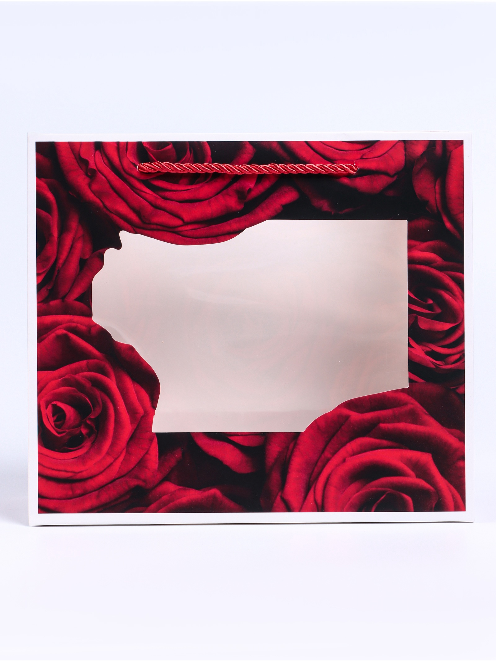 Пакет подарочный UPAK LAND с окном Розы 25 х 10 х 22 см - фото 3