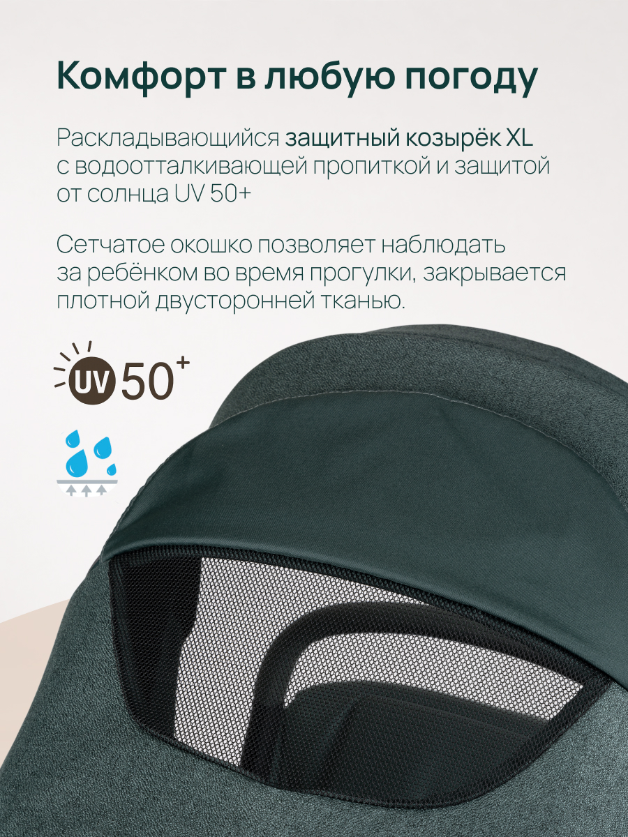 Коляска прогулочная Chicco Bellagio 2 от 0 до 4 лет зеленый - фото 15