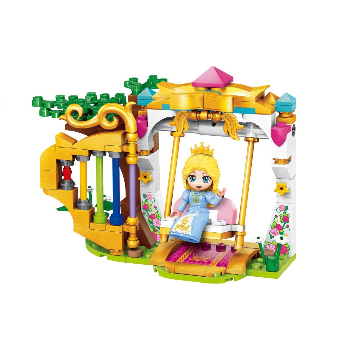 Конструктор QMAN Принцесса Лея Качели в саду - фото 1