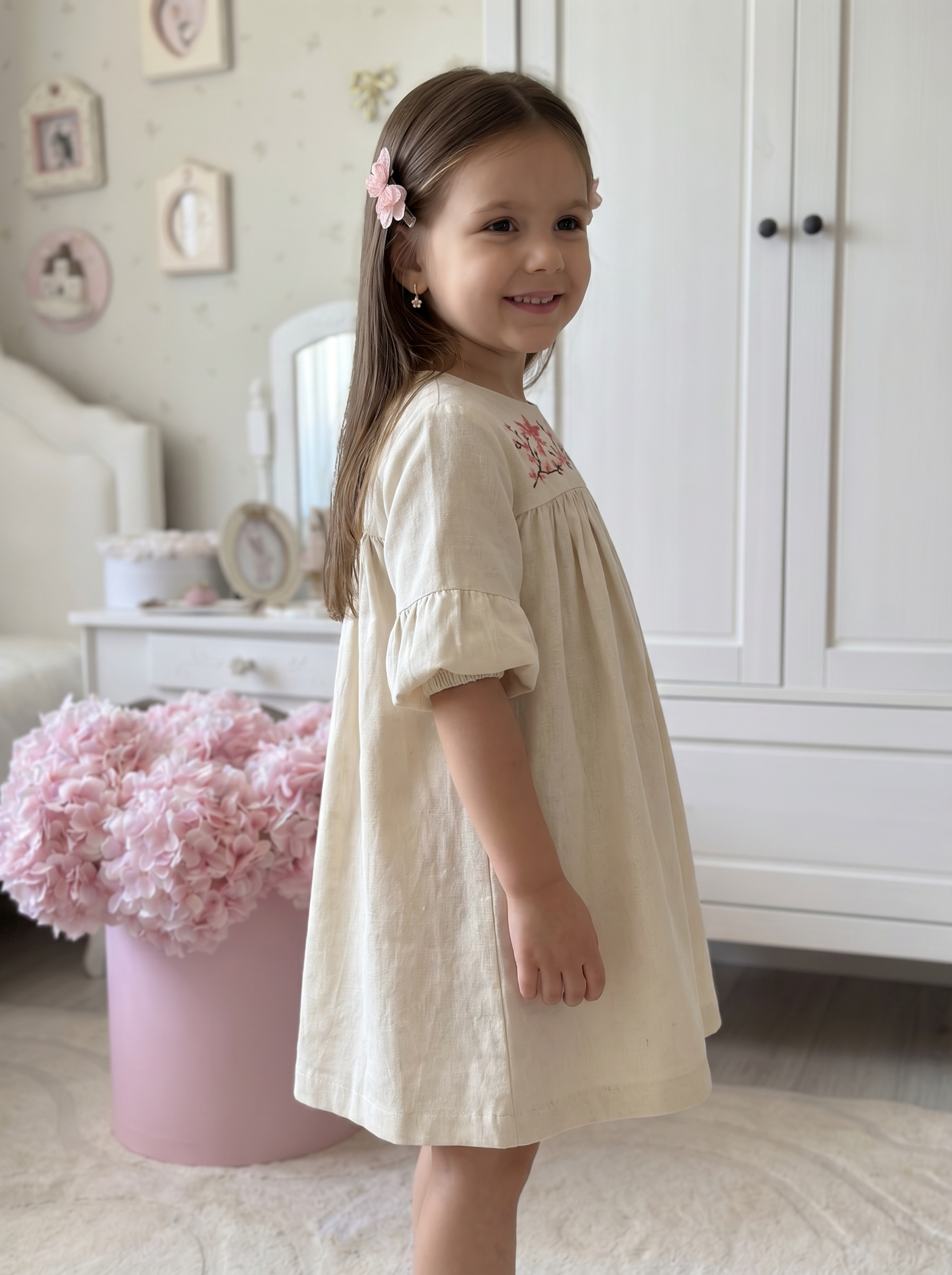 Платье Artcher kids Платье012Молочное_с_вышивкой - фото 5