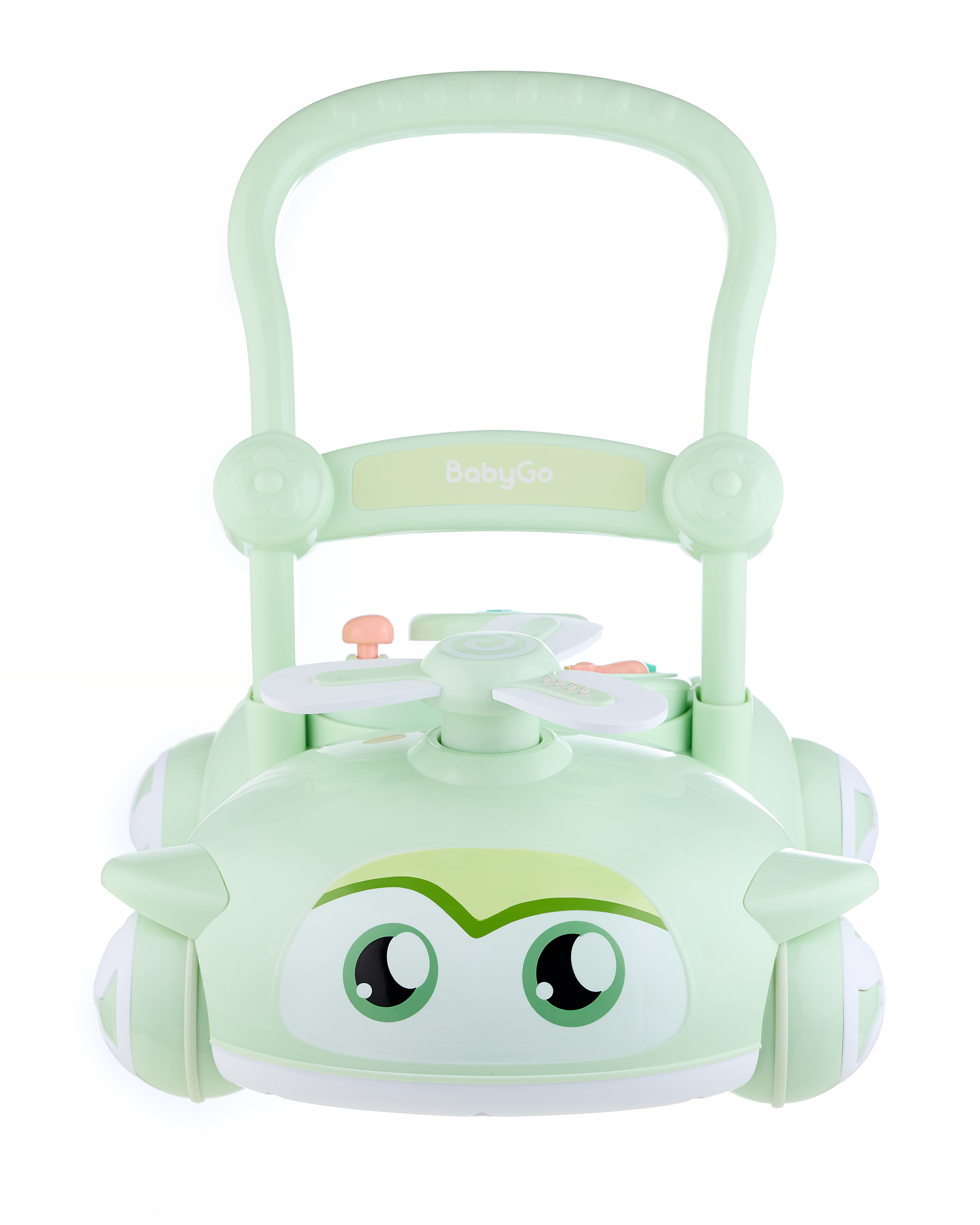 Каталка BabyGo вертолет зеленый - фото 2