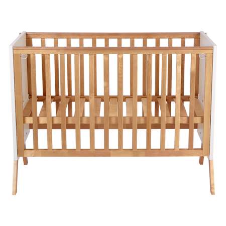 Детская кроватка Polini kids прямоугольная, без маятника (белый, бежевый)