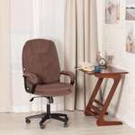 Компьютерное кресло TETCHAIR Комфорт Лт флок коричневый